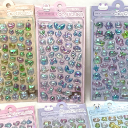 gp-342ima 【数量制限商品】ぷにぷに3Dクリスタルシール　12入【ボンボンドロップ、ボンドロシール似の商品】