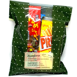 kta-084g お菓子詰め合わせ 行楽パック（グリーン単色）　１個　（取合せ/詰め合せ/詰合せ）