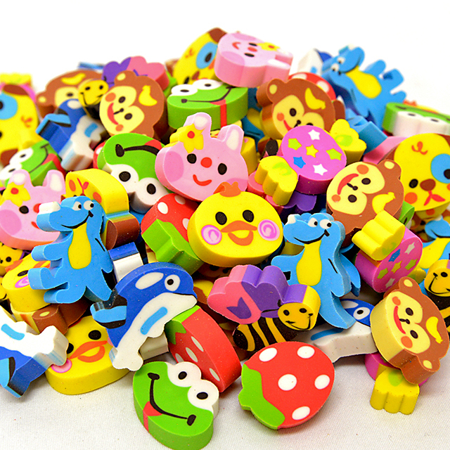 ga-223ima いろいろ動物消しゴム 100入