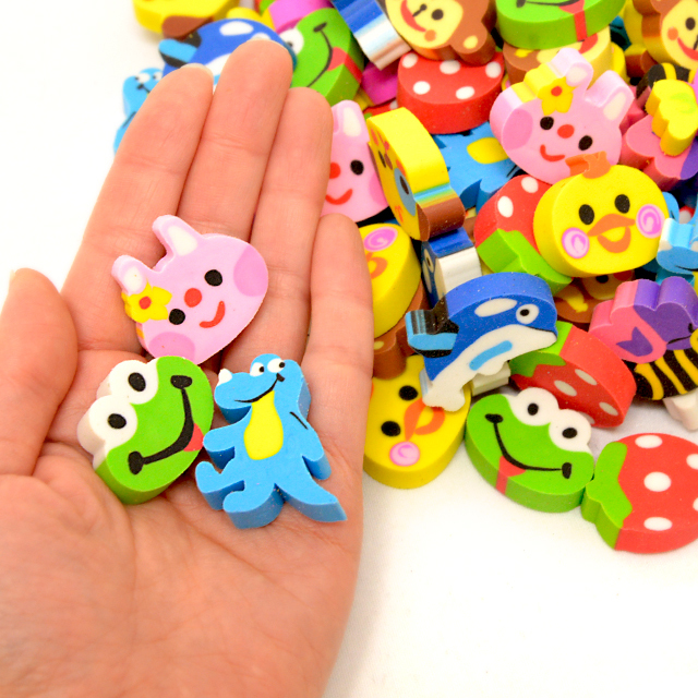 ga-223ima いろいろ動物消しゴム 100入