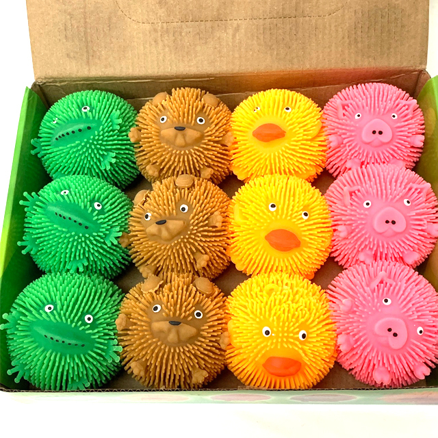gl-002san 光るピカピカまんまるアニマル 12入