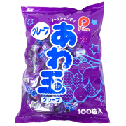 ame-03gr あわ玉 グレープ 100粒入【あわだま/アワダマ/泡玉/アワ玉/アメ玉/駄菓子】