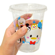 bn-050top 【50入】ディズニーツムツムかわいいPETカップ蓋付
