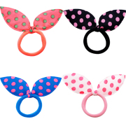 ga-306san うさみみドットヘアゴム　48入