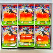 k-3-52 37円 クレヨンしんちゃんケツだけ星人（ピーチ味・パイン味） 36入 【駄菓子】