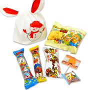 kta-079toc 【お菓子入り】かわいい耳付きゆきだるま（雪だるま） １個