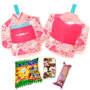 kta-090 ラッピング袋入りお菓子詰め合わせ　着物（桜）　1個　（取合せ/詰め合せ/詰合せ）