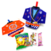 kta-125 ラッピング袋入りお菓子詰め合わせ　はっぴ（新柄）　1個　（取合せ/詰め合せ/詰合せ）