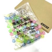 ns-447 【ネコポスで全国送料無料】スーパーボール光るニコニコ　２７mm １００個入