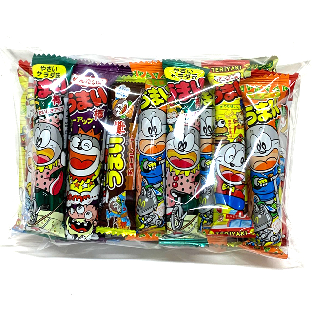 sun-01mix うまい棒（7種類以上アソート）　30入【駄菓子】