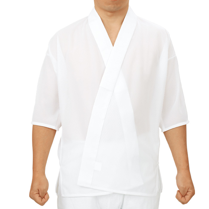 着くずれ防止の男半襦袢　夏用