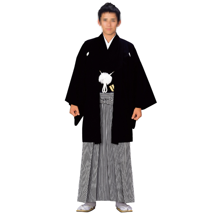 【仕立て上がり】男紋付（石持）　羽織（石持）