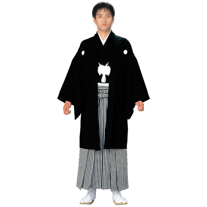 【仕立て上がり】男紋付（石持）　羽織（石持）