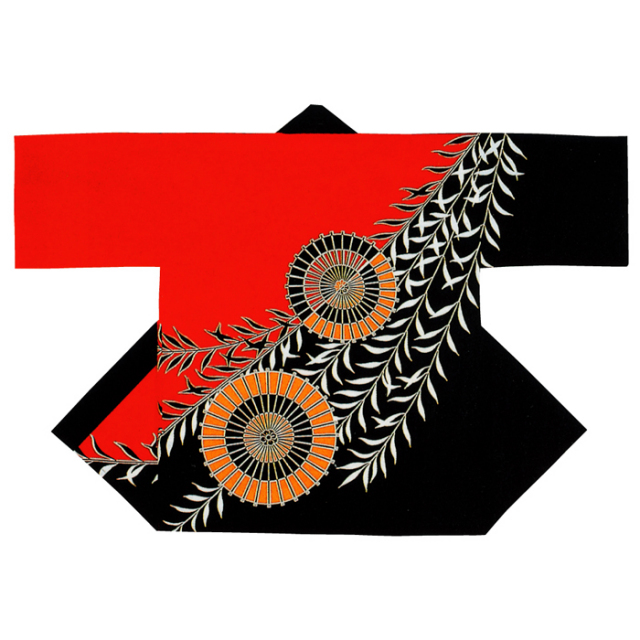 半纏（はんてん・法被・はっぴ）　赤車