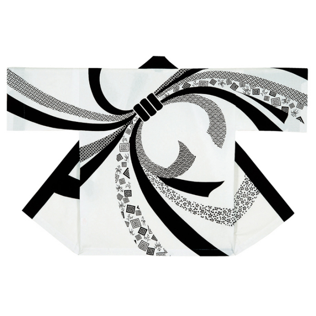 半纏（はんてん・法被・はっぴ）　背中黒のし