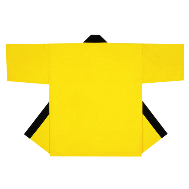 半纏（はんてん・法被・はっぴ）　黄色無地