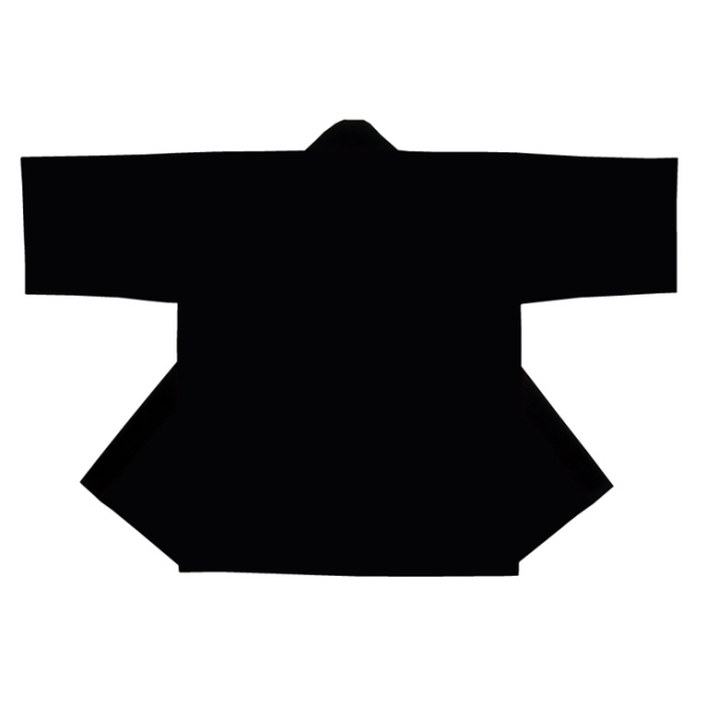 半纏（はんてん・法被・はっぴ）　黒無地