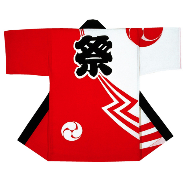 半纏（はんてん・法被・はっぴ）　三つ巴