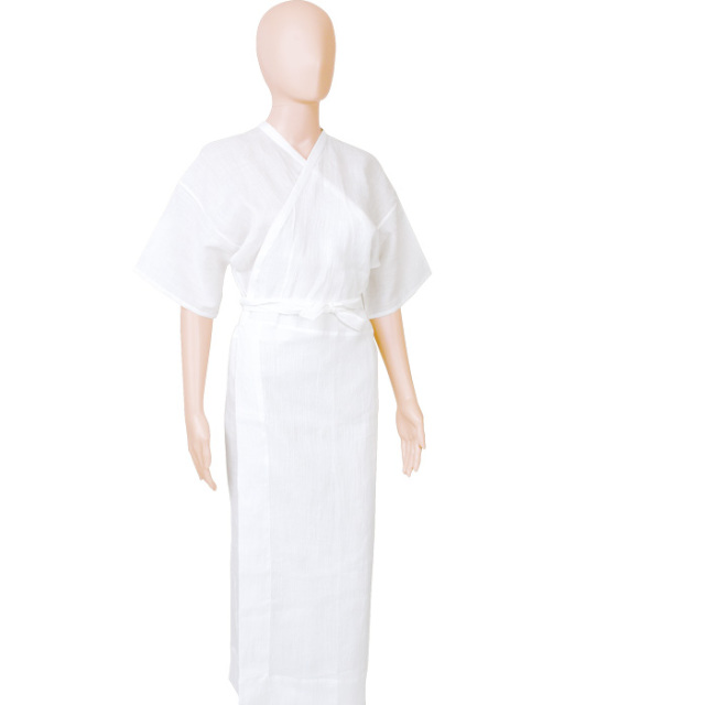 本麻和装下着　本麻ジョーゼット（手もみ楊柳）　スリップ
