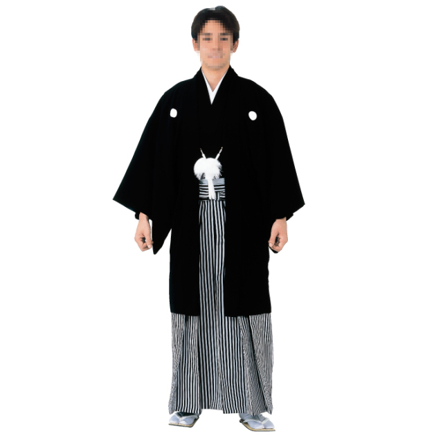 【仕立て上がり】男紋付（石持）　羽織（石持）