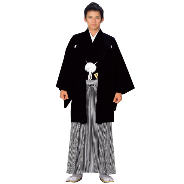 【仕立て上がり】男紋付（石持）　羽織（石持）
