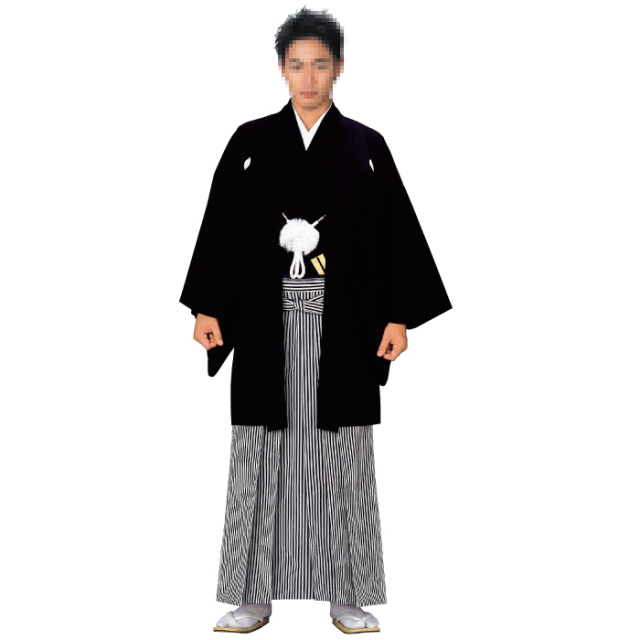 【仕立て上がり】男紋付（石持）　羽織（石持）