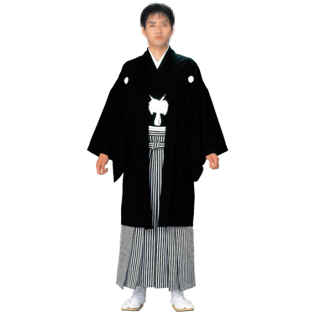 【仕立て上がり】男紋付（石持）　羽織（石持）
