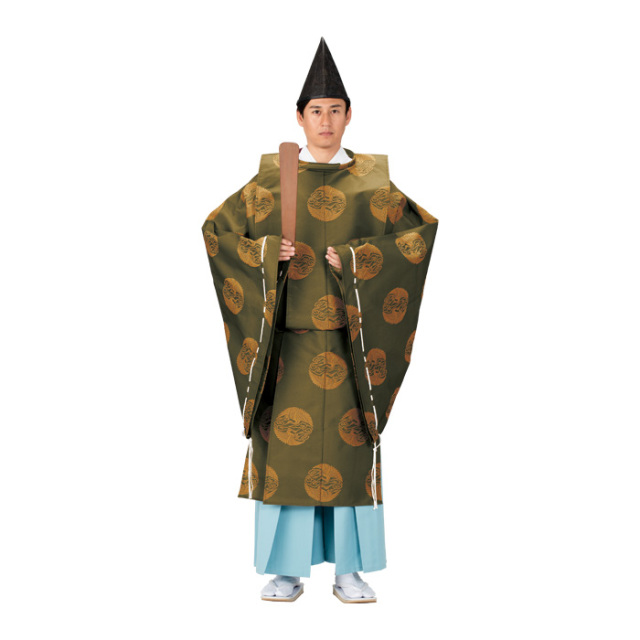 大衆演劇　狩衣　新品 楽天市場】狩衣衣裳 上衣 k-65361 黄土色 : きもの FASHION 大岡 楽天