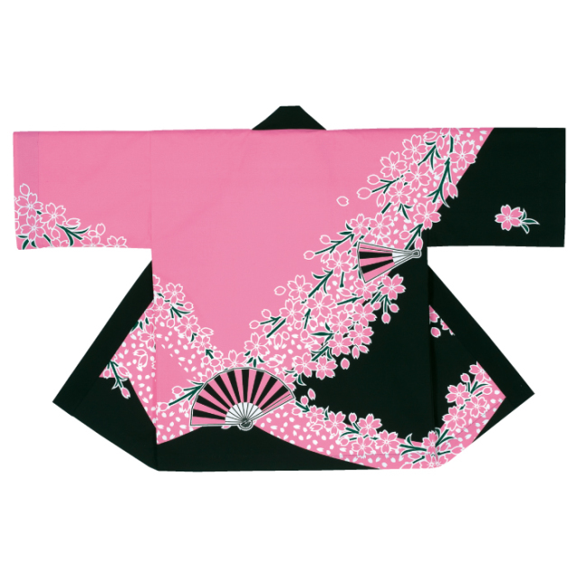 半纏（はんてん・法被・はっぴ）　桜ピンク