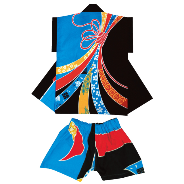 半纏（はんてん・法被・はっぴ）　子供　青