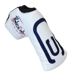 AM&E excors original Putter Cover Snap-Fit for Standard Promessa Snow/Navy