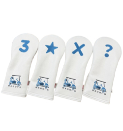 AM&E excors Original Cart Fairway Headcover  Snow/SmokyBlue