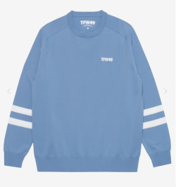 TFW49 26SS CREW NECK SPRING SWEATER S.BLUE