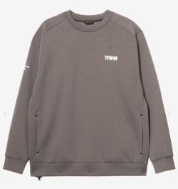TFW49 26AW CARDBOARD MATERIAL CREW BROWN