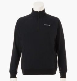 BRIEFING MEN’S STORMFLEECE HALFZIP TOP BLACK