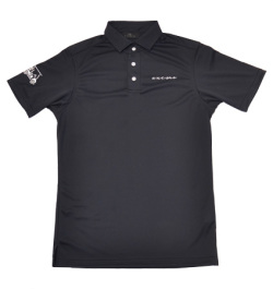 excors TREXSH-08 Semi-wide Collar Back Print Shirts Black