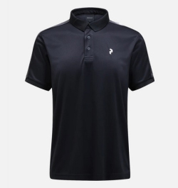 PeakPerformance Player Polo Black/Motion Grey
