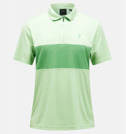 PeakPerformance Player Zip Polo VIVID GREEN / PEPPERMINT