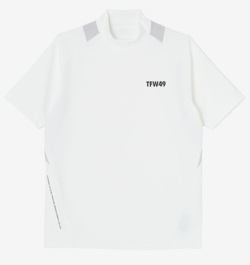 TFW49 SIDE MESH SHORT SLEEVE T WHITE