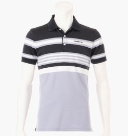 BRIEFING MENS MARINE STRIPE POLO NAVY
