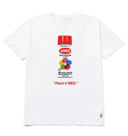 Jones Paint It Red Tee Shirt White