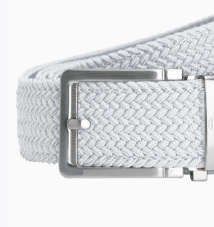 Braided Belt White ラチェット式ベルト