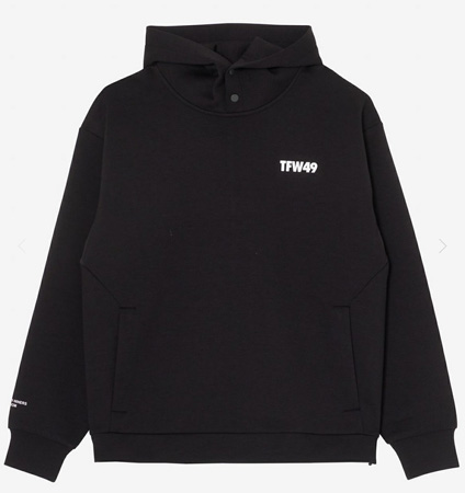 TFW49 CARDBOARD MATERIAL HOODIE BLACK