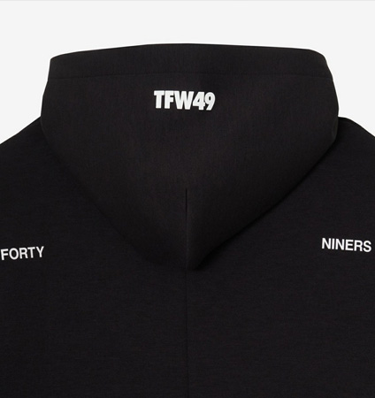 TFW49 CARDBOARD MATERIAL HOODIE BLACK