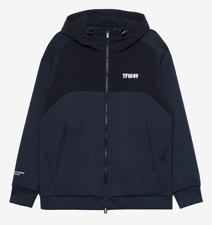 メンズウェア TFW49 CARDBOARD MATERIAL FULL ZIP HOODIE TFW49 CARDBOARD MATERIAL FULL ZIP HOODIE NAVY