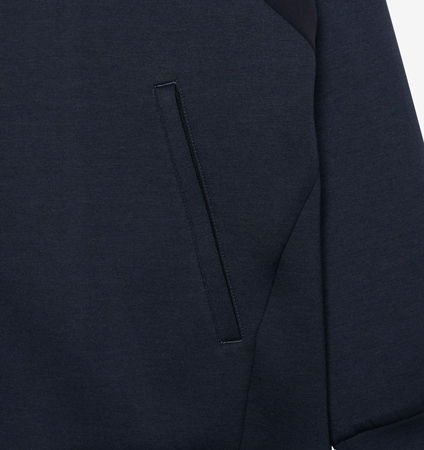 TFW49 CARDBOARD MATERIAL FULL ZIP HOODIE NAVY