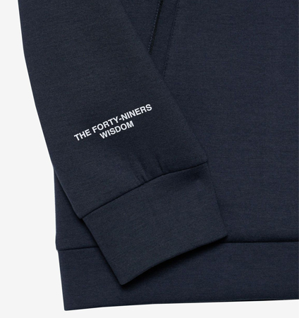 TFW49 CARDBOARD MATERIAL FULL ZIP HOODIE NAVY TFW49 CARDBOARD MATERIAL FULL ZIP HOODIE NAVY