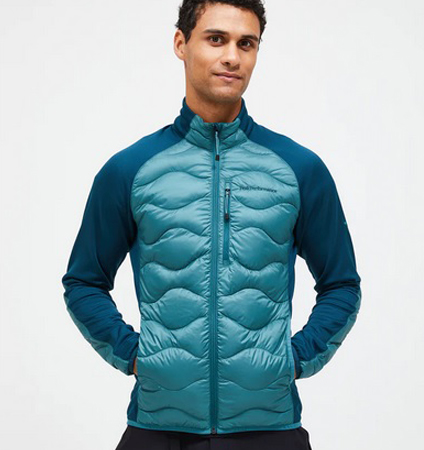 PeakPerformance Helium Down Hybrid Jacket Mens Hydro Fresh