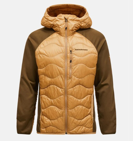 PeakPerformance Helium Down Hybrid Hood SIERRA SAND / MEADOW MOSS