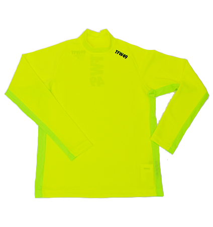 TFW49 LS SIDE MESH MOCK T YELLOW 